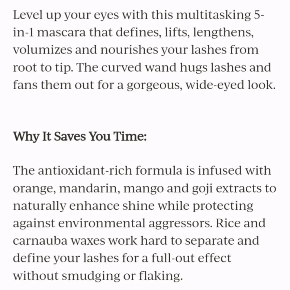 Complex Culture Lengthening And Volumizing Mascara - Black